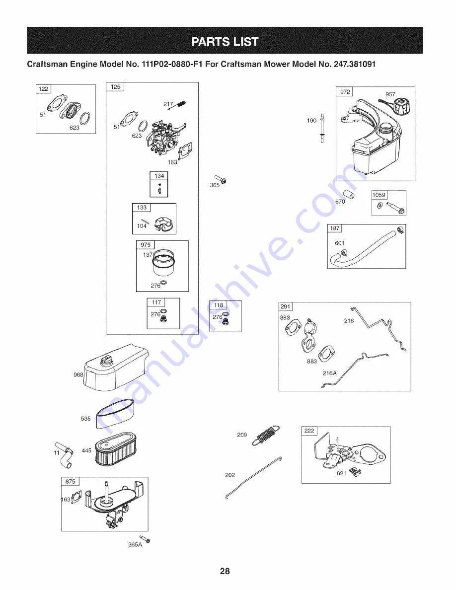 Craftsman 247.381091 Скачать руководство пользователя страница 28