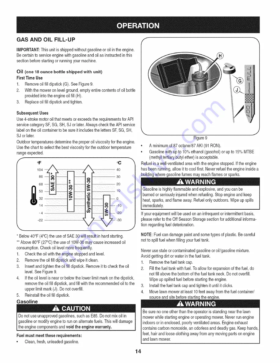 Craftsman 247.38518 Operator'S Manual Download Page 14