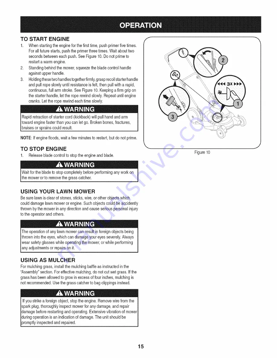 Craftsman 247.38518 Operator'S Manual Download Page 15