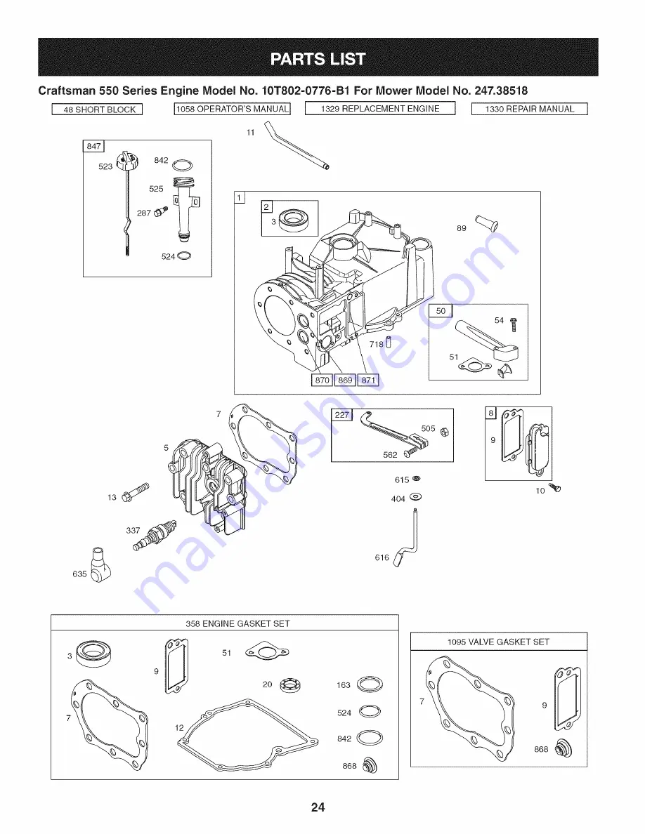 Craftsman 247.38518 Скачать руководство пользователя страница 24