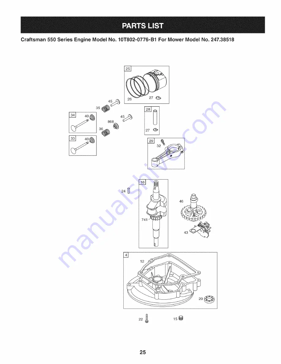 Craftsman 247.38518 Скачать руководство пользователя страница 25