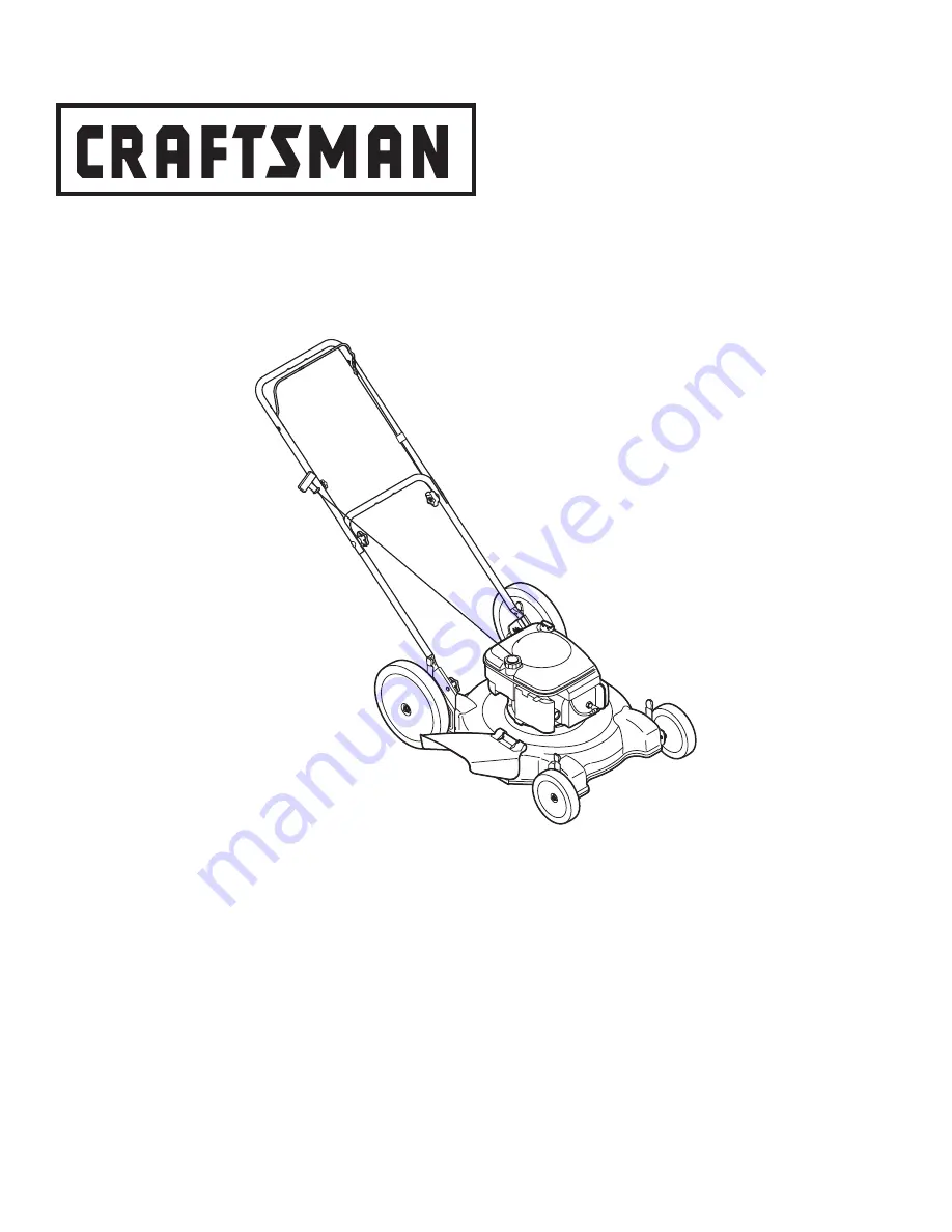 Craftsman 247.38528 Operator'S Manual Download Page 1