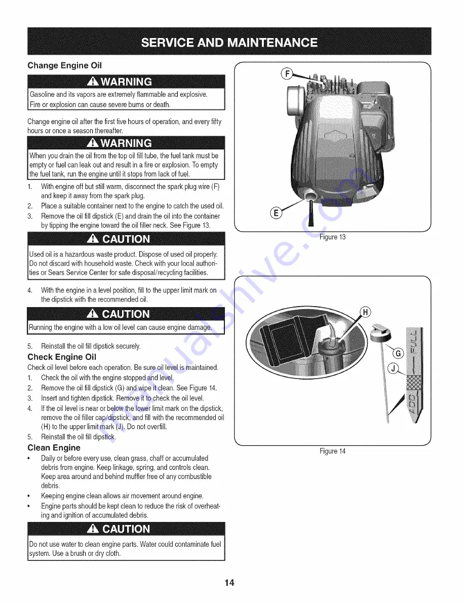 Craftsman 247.77246 Operator'S Manual Download Page 14