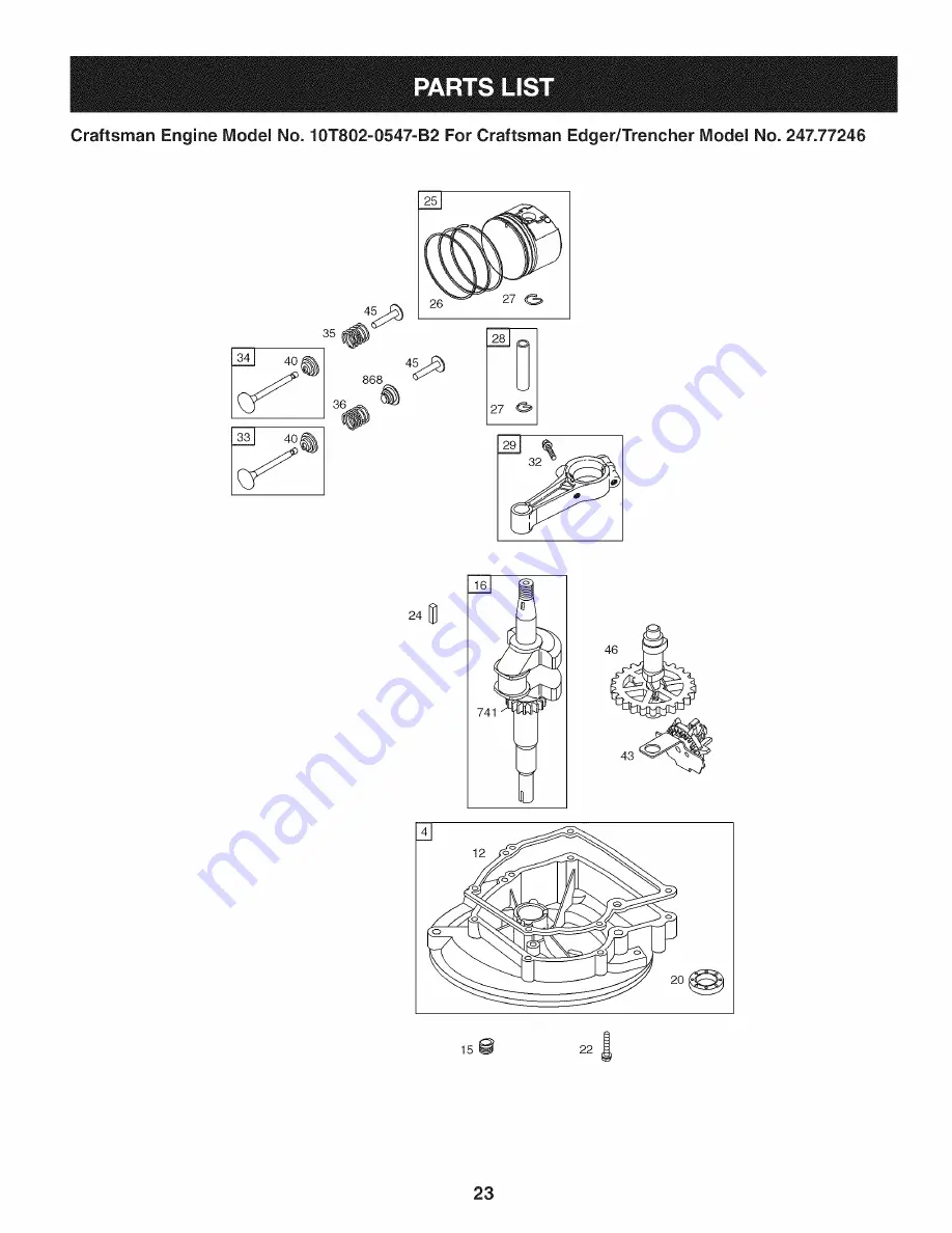 Craftsman 247.77246 Operator'S Manual Download Page 23