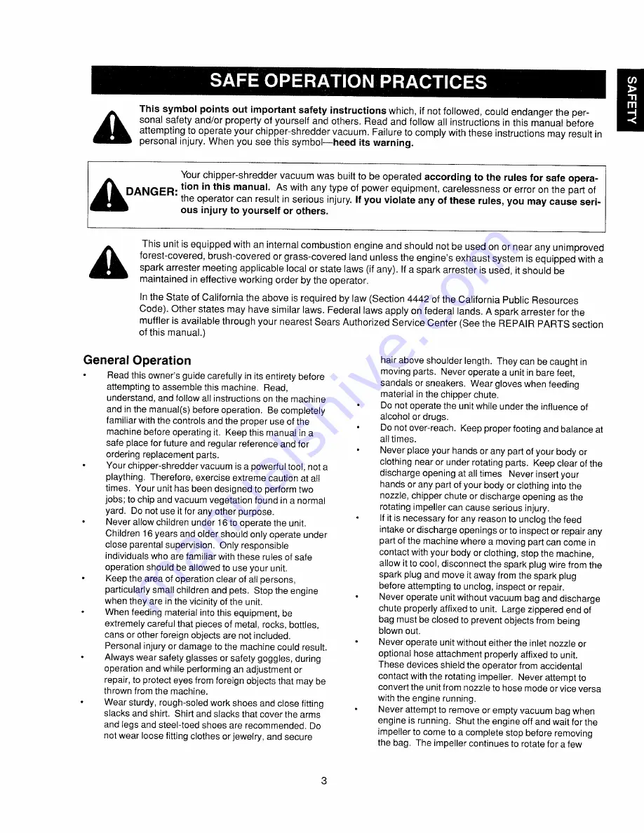 Craftsman 247.77763 Owner'S Manual Download Page 3