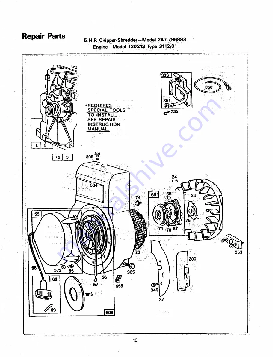 Craftsman 247.796893 Скачать руководство пользователя страница 16