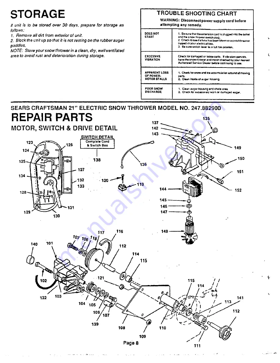 Craftsman 247.8829 Скачать руководство пользователя страница 8