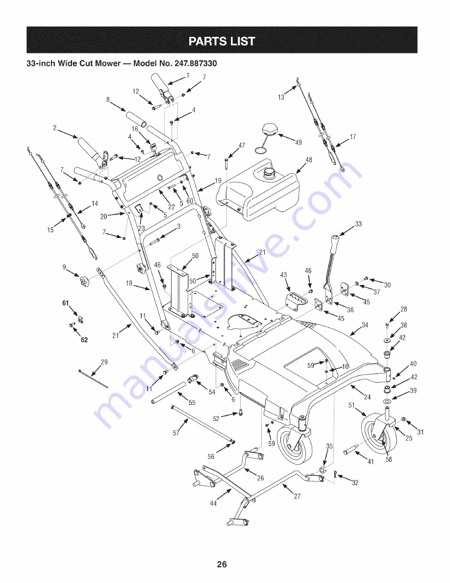 Craftsman 247.887330 Скачать руководство пользователя страница 26