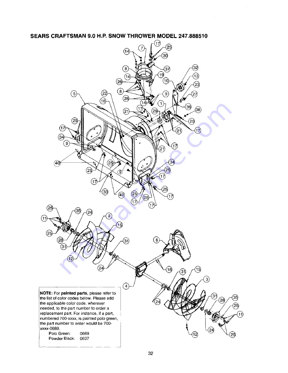 Craftsman 247.88851 Скачать руководство пользователя страница 32