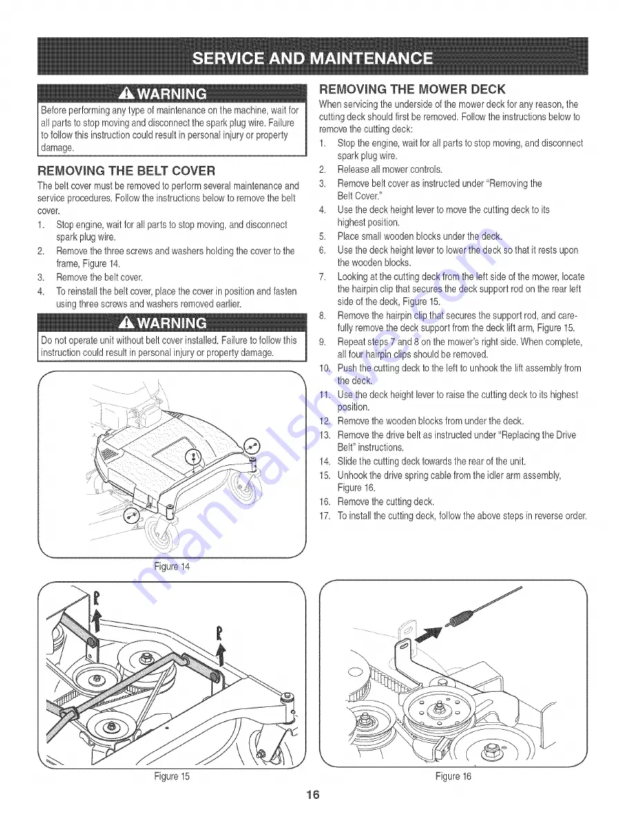 Craftsman 247.889330 Скачать руководство пользователя страница 16