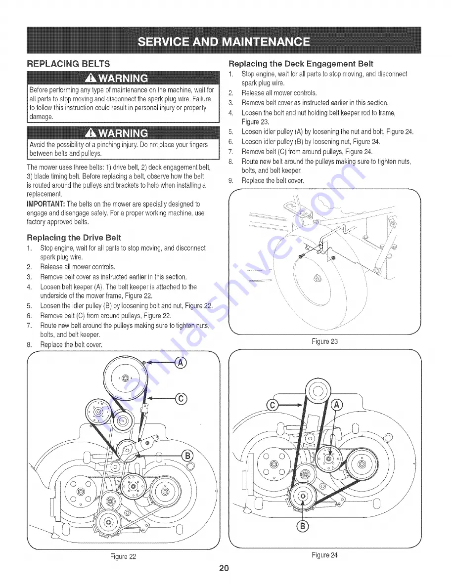 Craftsman 247.889330 Скачать руководство пользователя страница 20