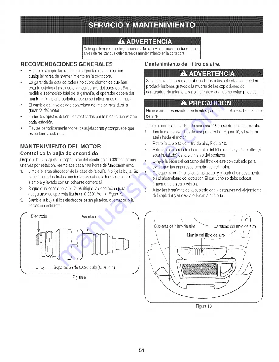 Craftsman 247.889330 Operator'S Manual Download Page 51