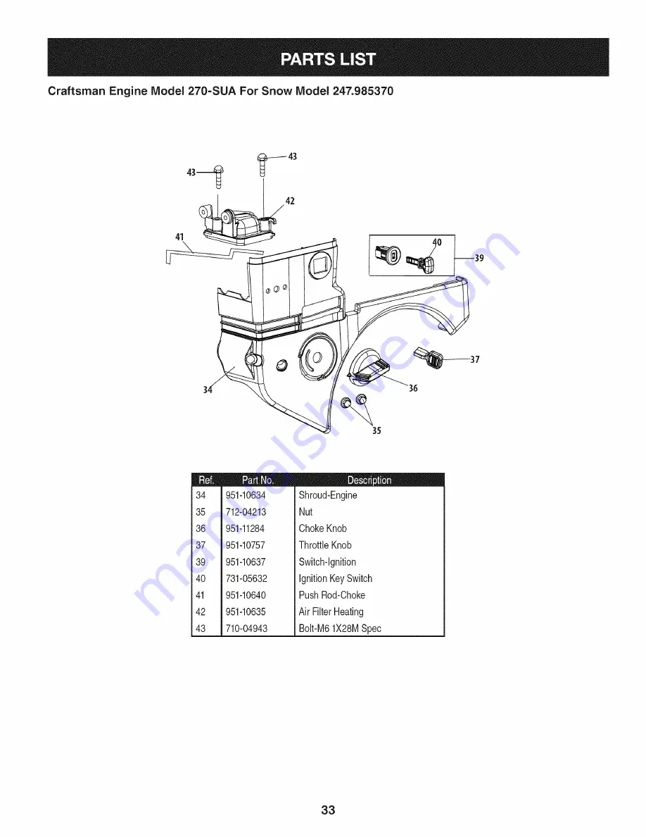 Craftsman 247.985370 Operator'S Manual Download Page 33