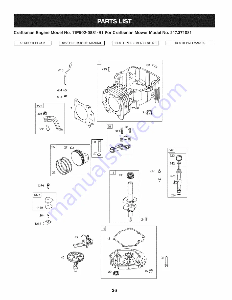 Craftsman 2470371081 Скачать руководство пользователя страница 26