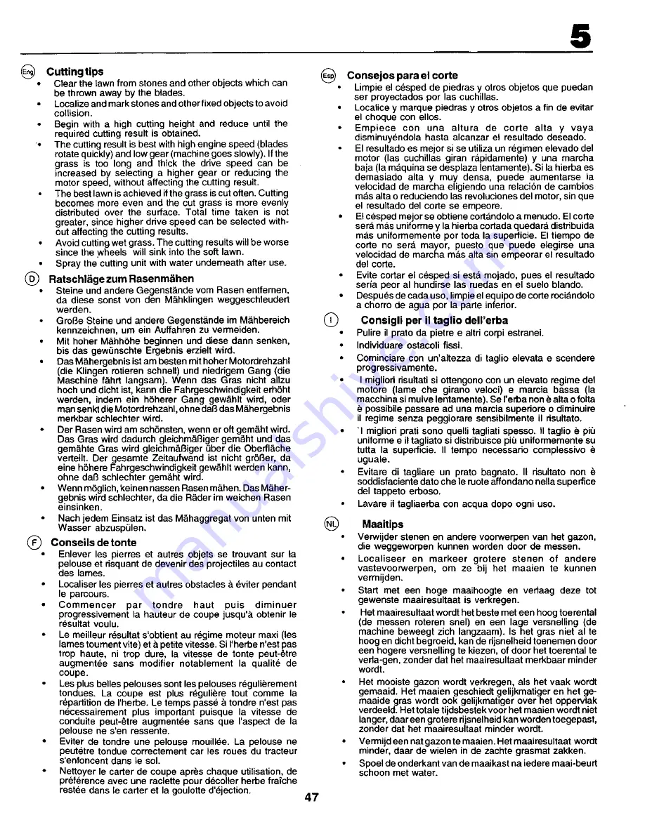 Craftsman 25112 Instruction Manual Download Page 47