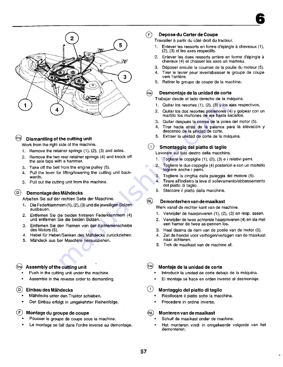 Craftsman 25116 Instruction Manual Download Page 57