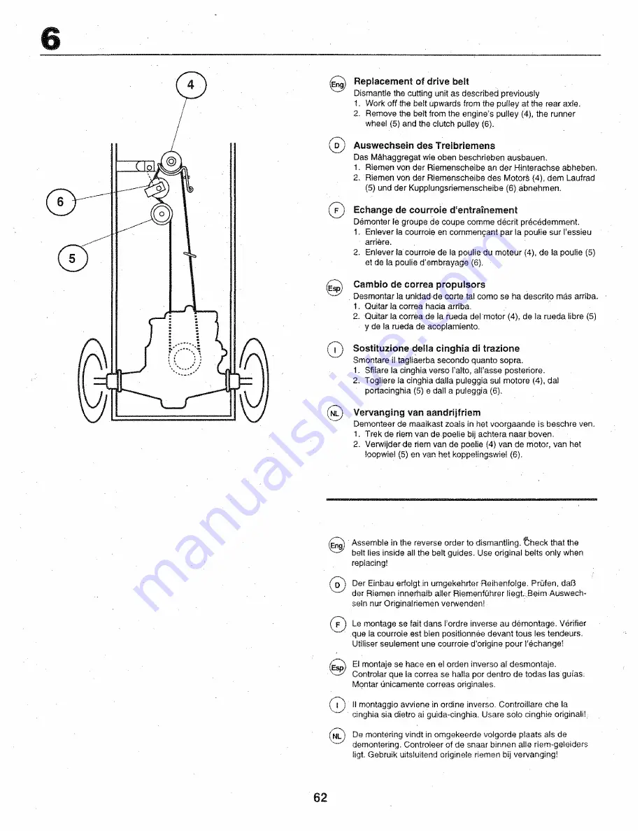 Craftsman 251360 Instruction Manual Download Page 62