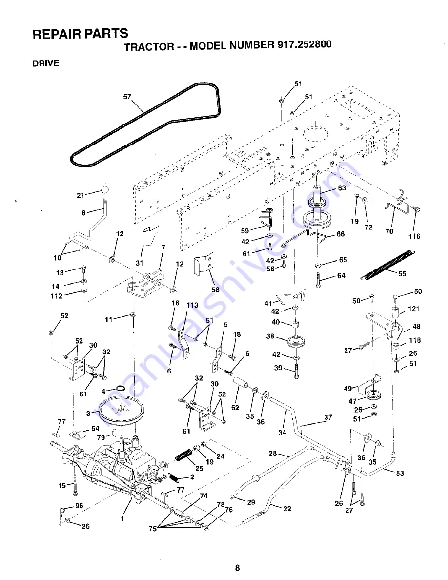 Craftsman 252800 Скачать руководство пользователя страница 8