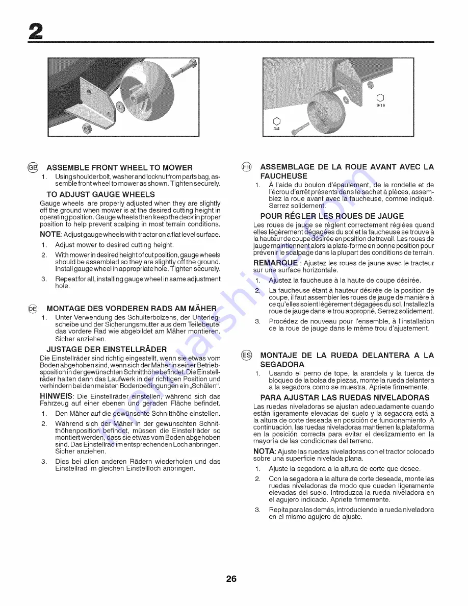 Craftsman 25317 Instruction Manual Download Page 26