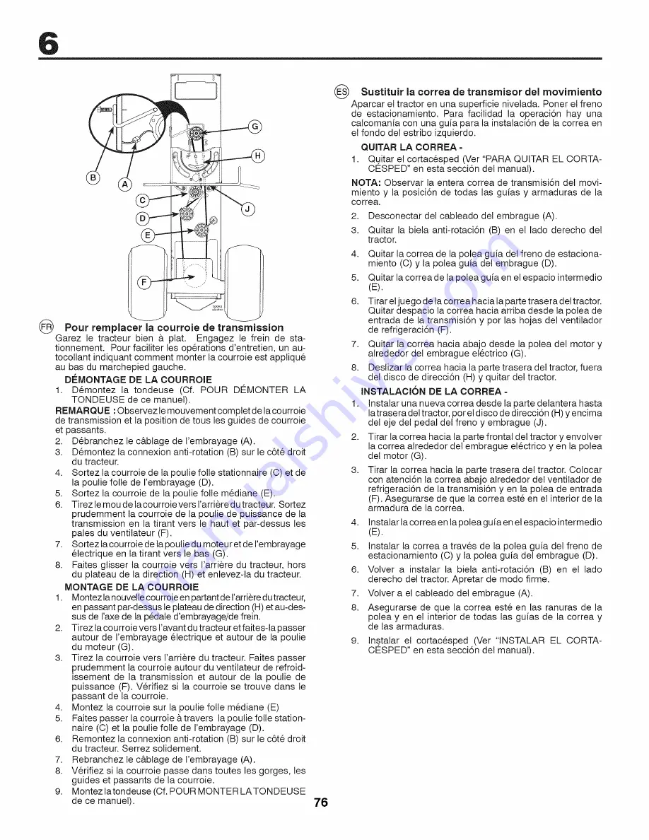 Craftsman 25317 Instruction Manual Download Page 76