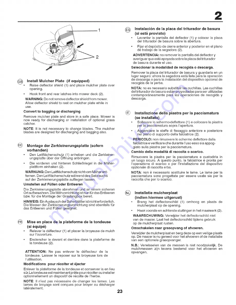 Craftsman 25328 Instruction Manual Download Page 23