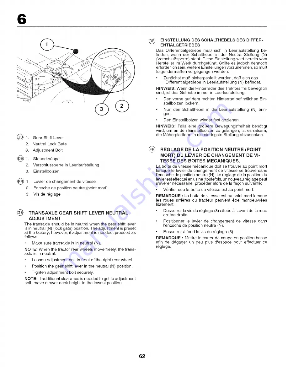 Craftsman 25328 Instruction Manual Download Page 62