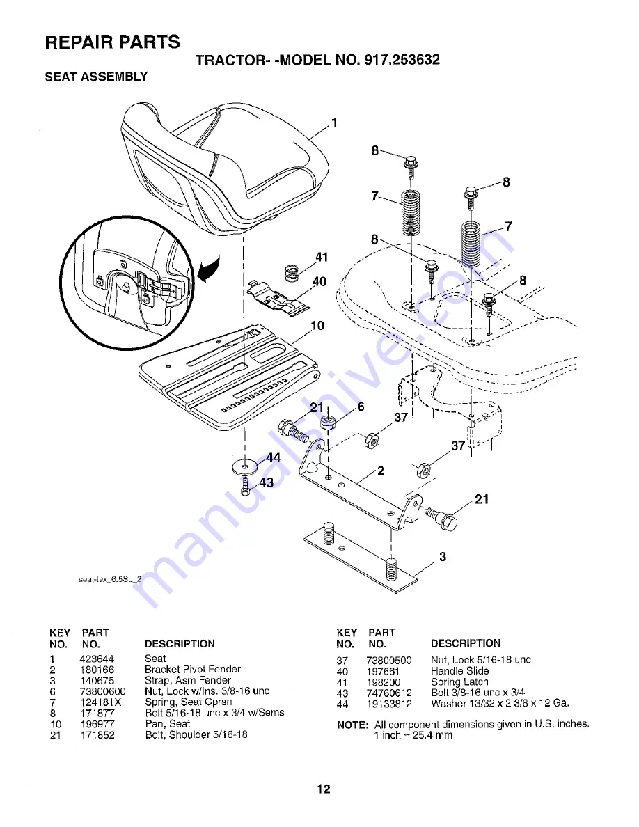 Craftsman 253632 Скачать руководство пользователя страница 12