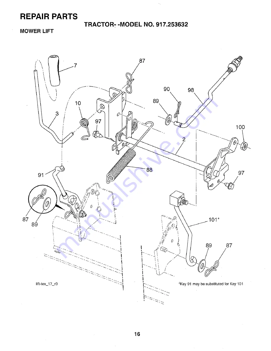 Craftsman 253632 Скачать руководство пользователя страница 16