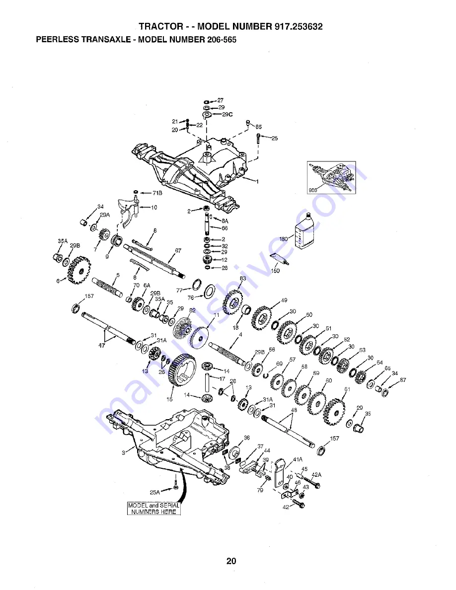 Craftsman 253632 Repair Parts Manual Download Page 20