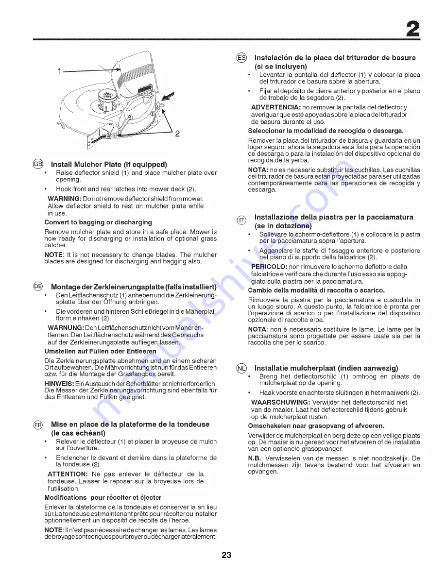 Craftsman 25365 Instruction Manual Download Page 103