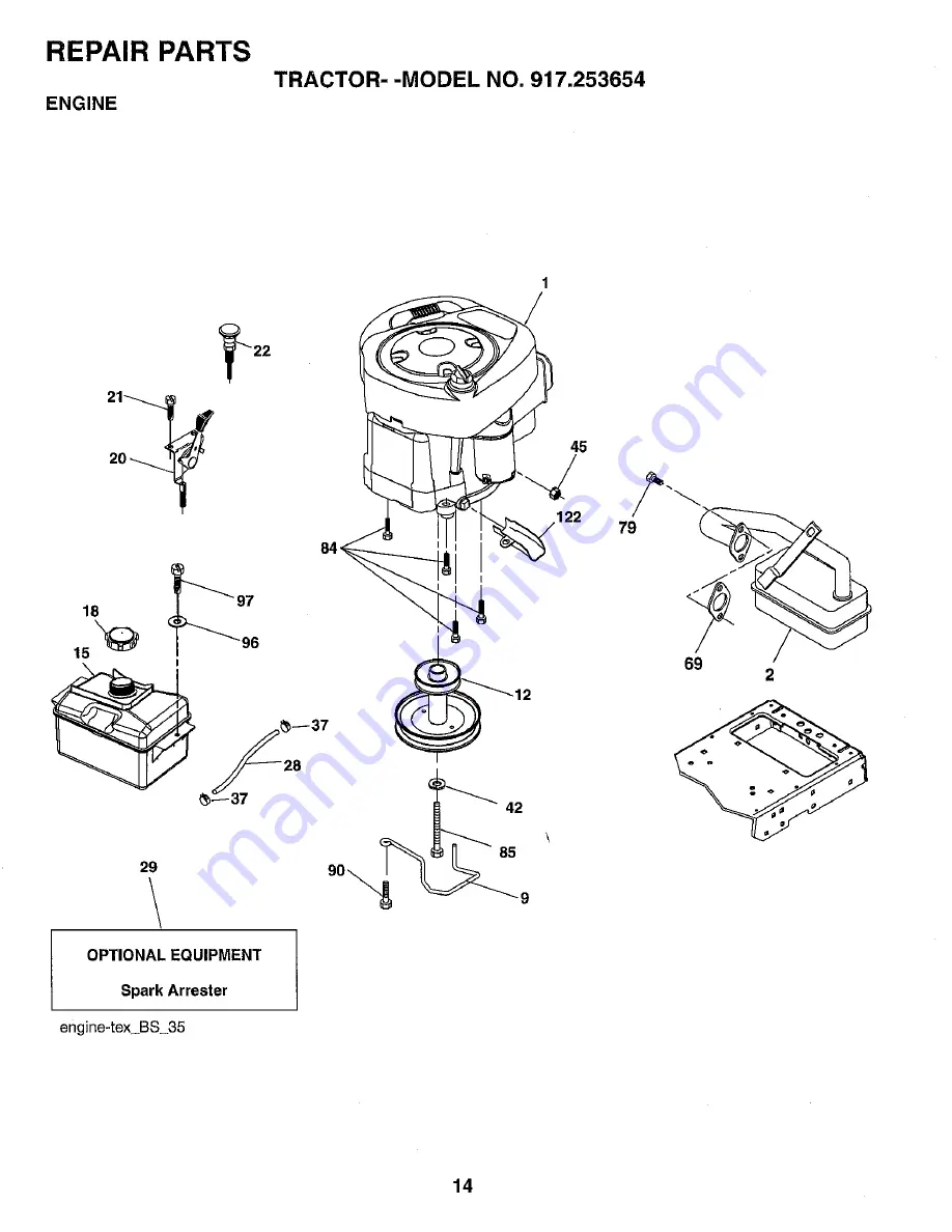 Craftsman 253654 Скачать руководство пользователя страница 14