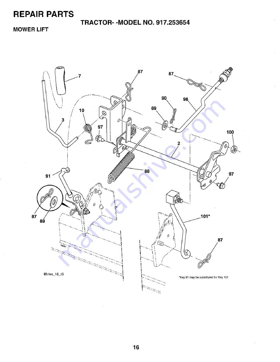 Craftsman 253654 Скачать руководство пользователя страница 16