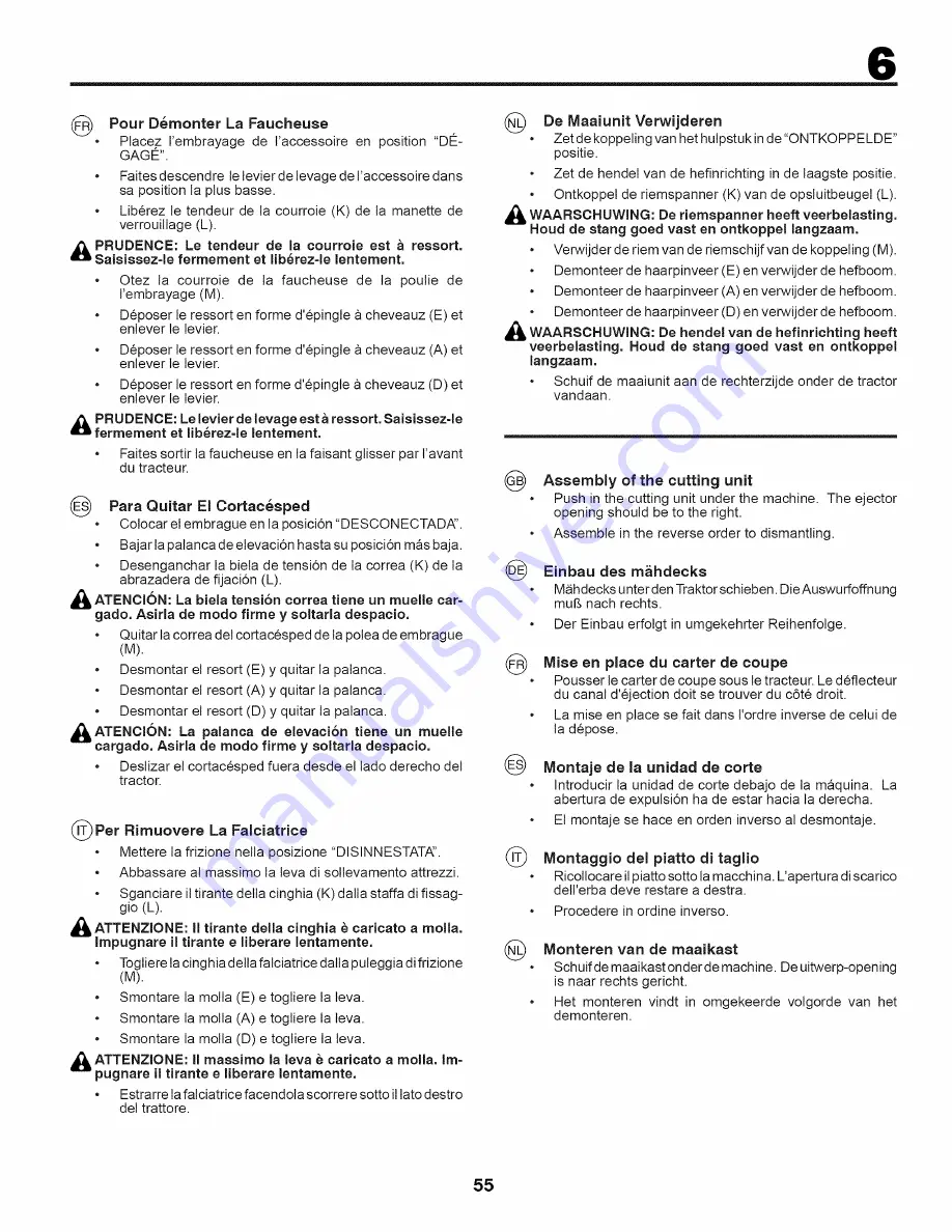 Craftsman 25366 Instruction Manual Download Page 55