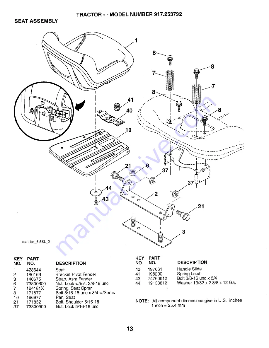 Craftsman 253792 Repair Parts Manual Download Page 13