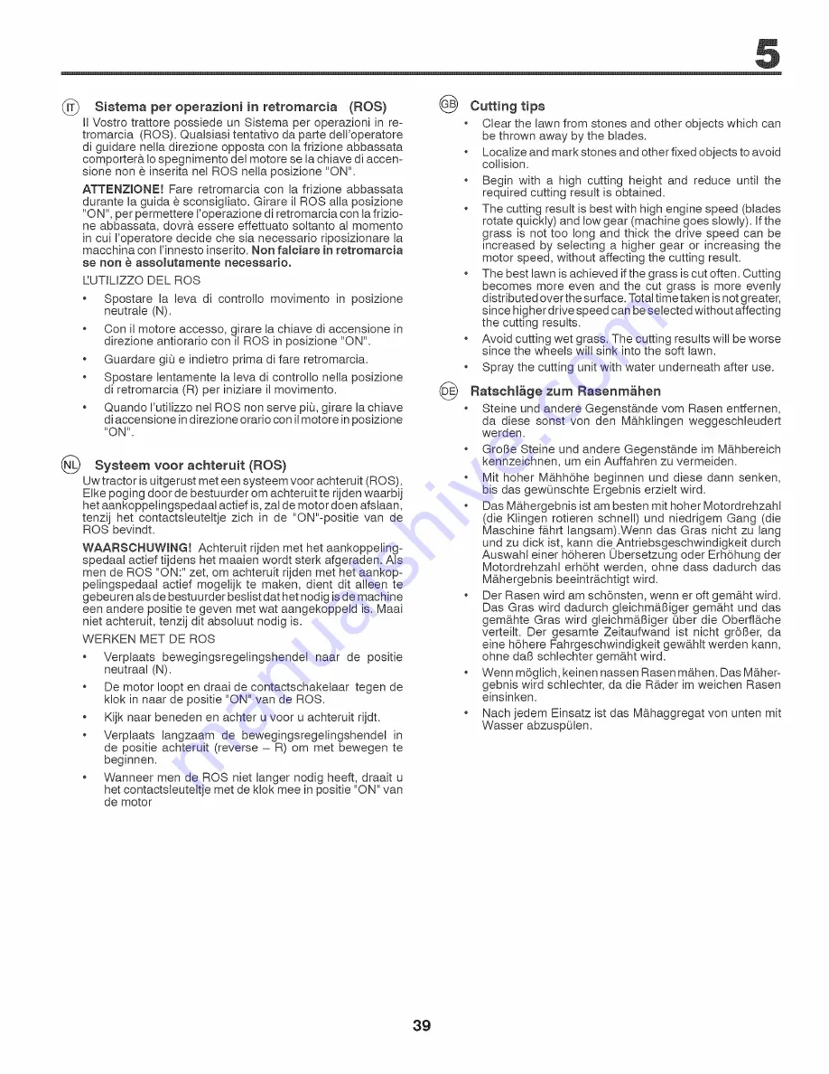 Craftsman 25403 Instruction Manual Download Page 39