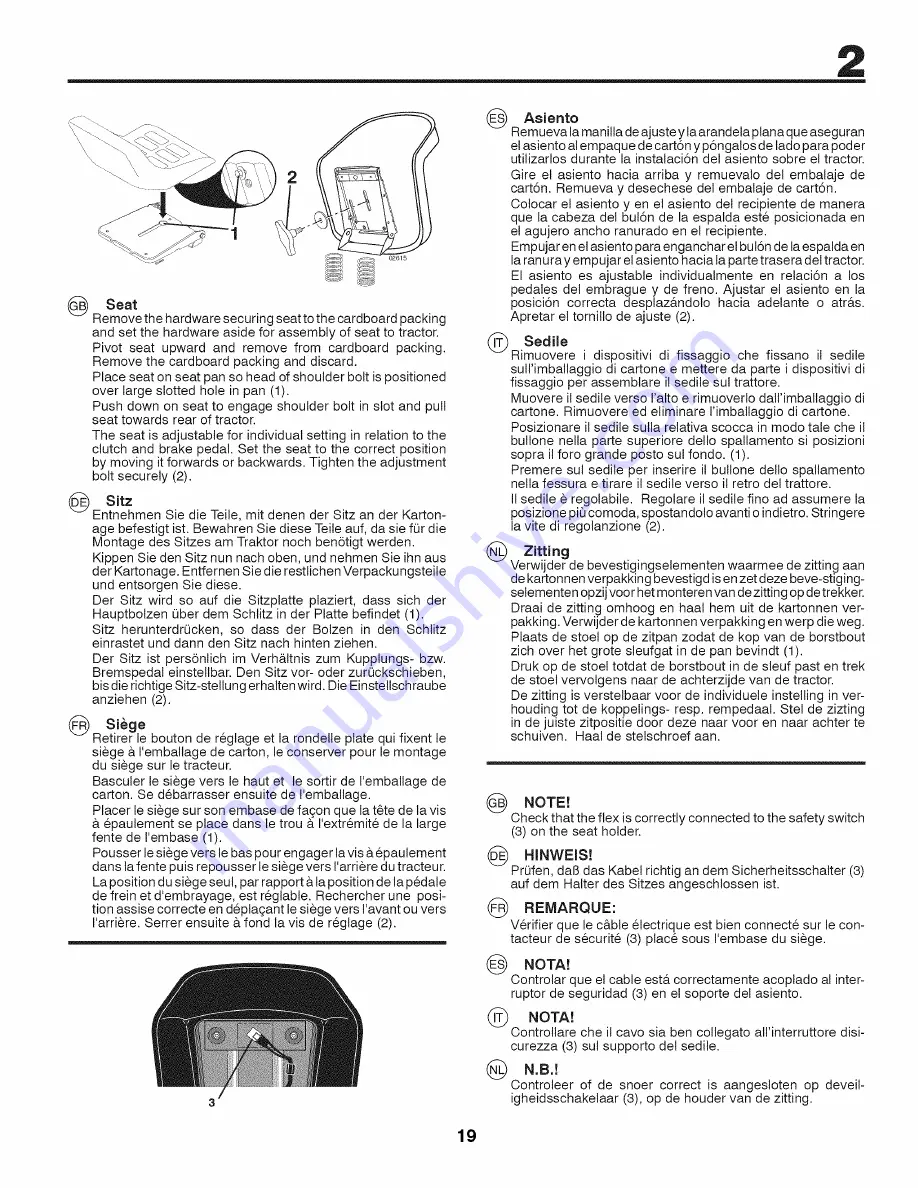 Craftsman 25415 Instruction Manual Download Page 19