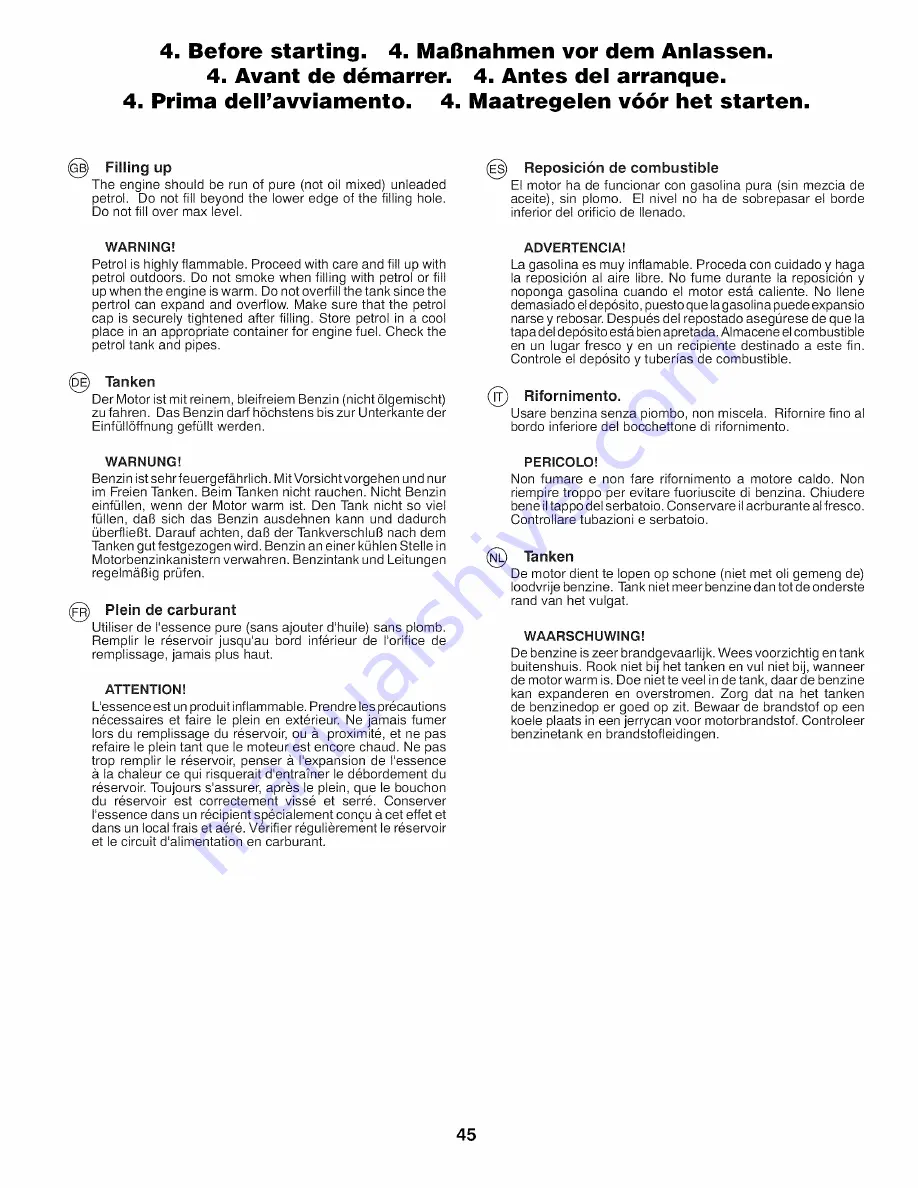 Craftsman 25416 Instruction Manual Download Page 45