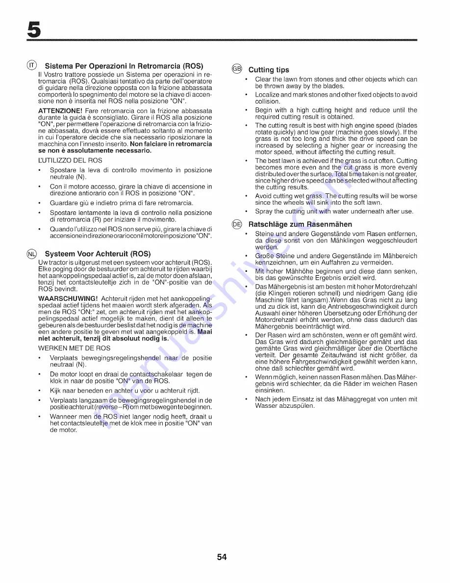 Craftsman 25416 Instruction Manual Download Page 54