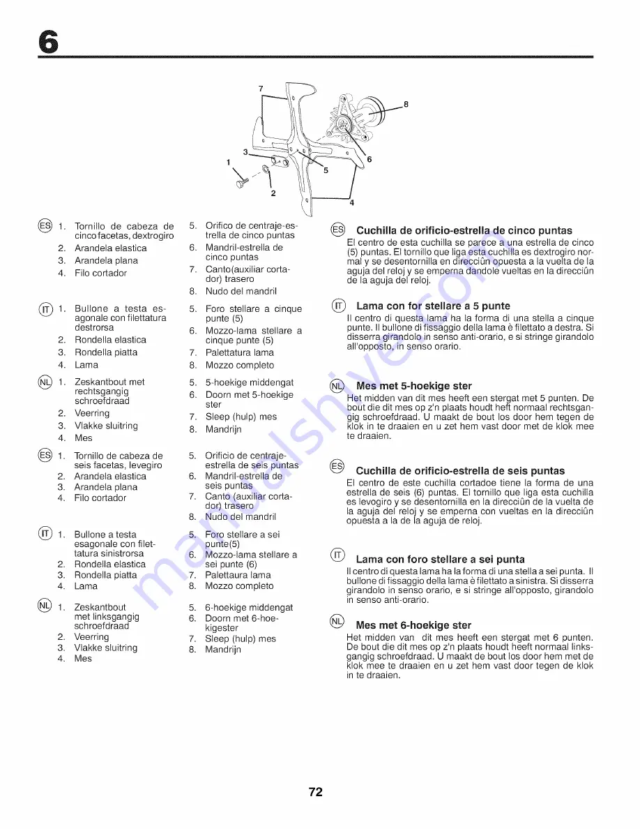 Craftsman 25416 Instruction Manual Download Page 72