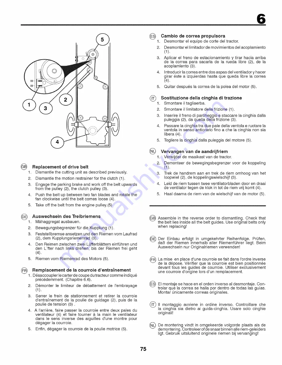 Craftsman 25417 Instruction Manual Download Page 75