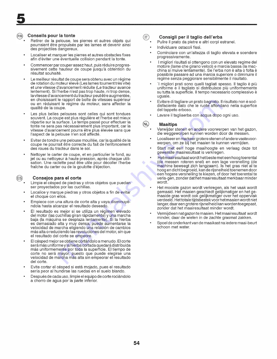 Craftsman 25418 Instruction Manual Download Page 54