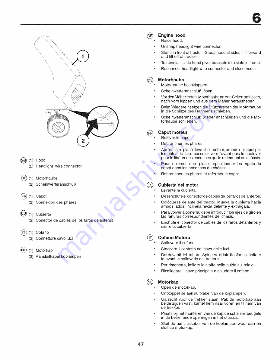 Craftsman 25419 Instruction Manual Download Page 47