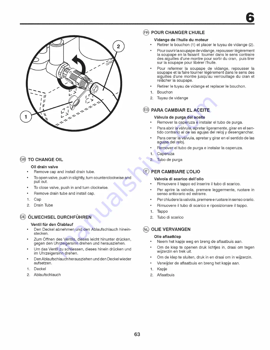 Craftsman 25421 Instruction Manual Download Page 63