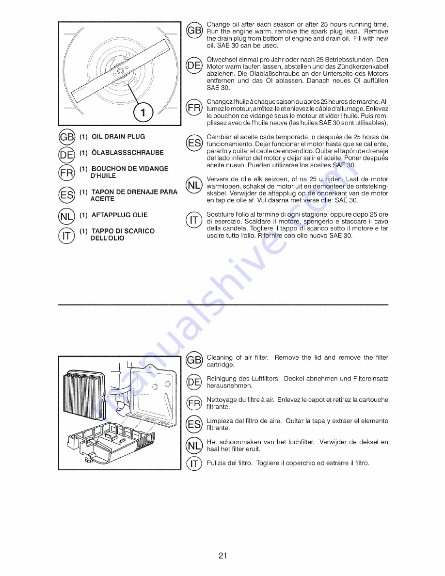 Craftsman 25447 Instruction Manual Download Page 21