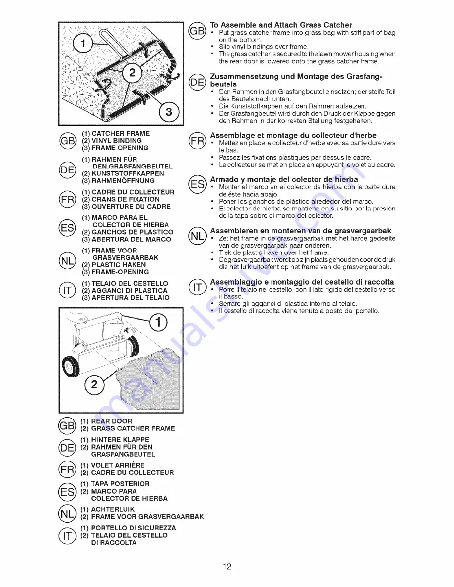 Craftsman 25550 Instruction Manual Download Page 12