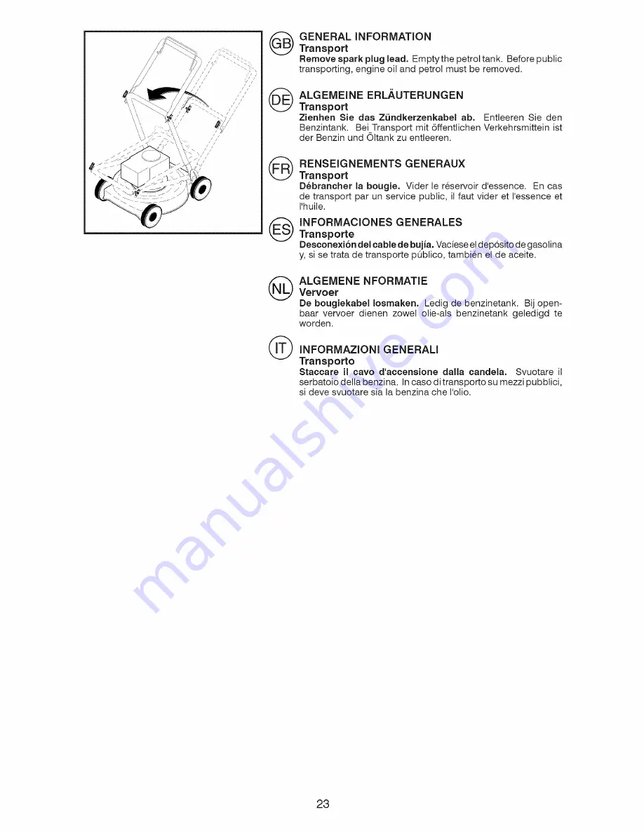 Craftsman 25550 Instruction Manual Download Page 23