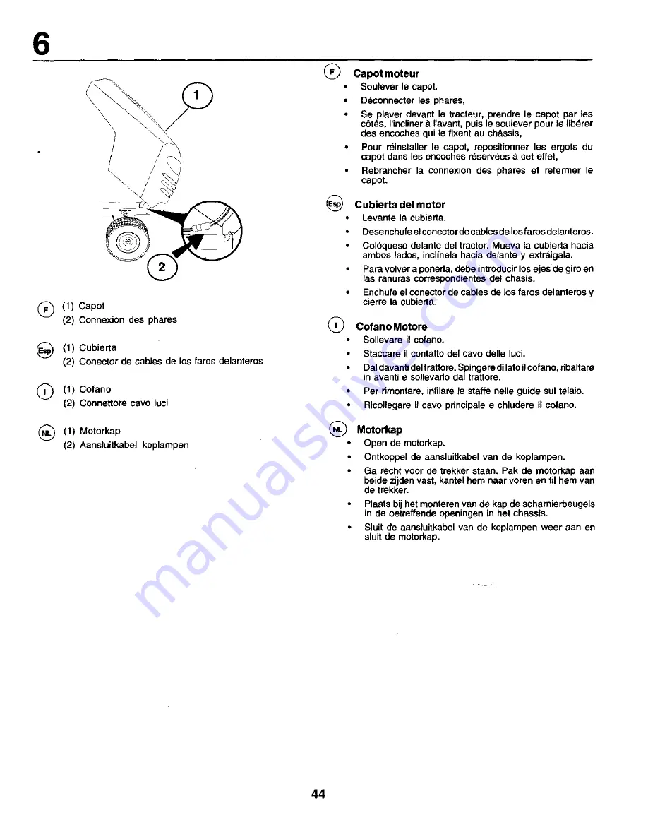 Craftsman 25O43 Instruction Manual Download Page 44