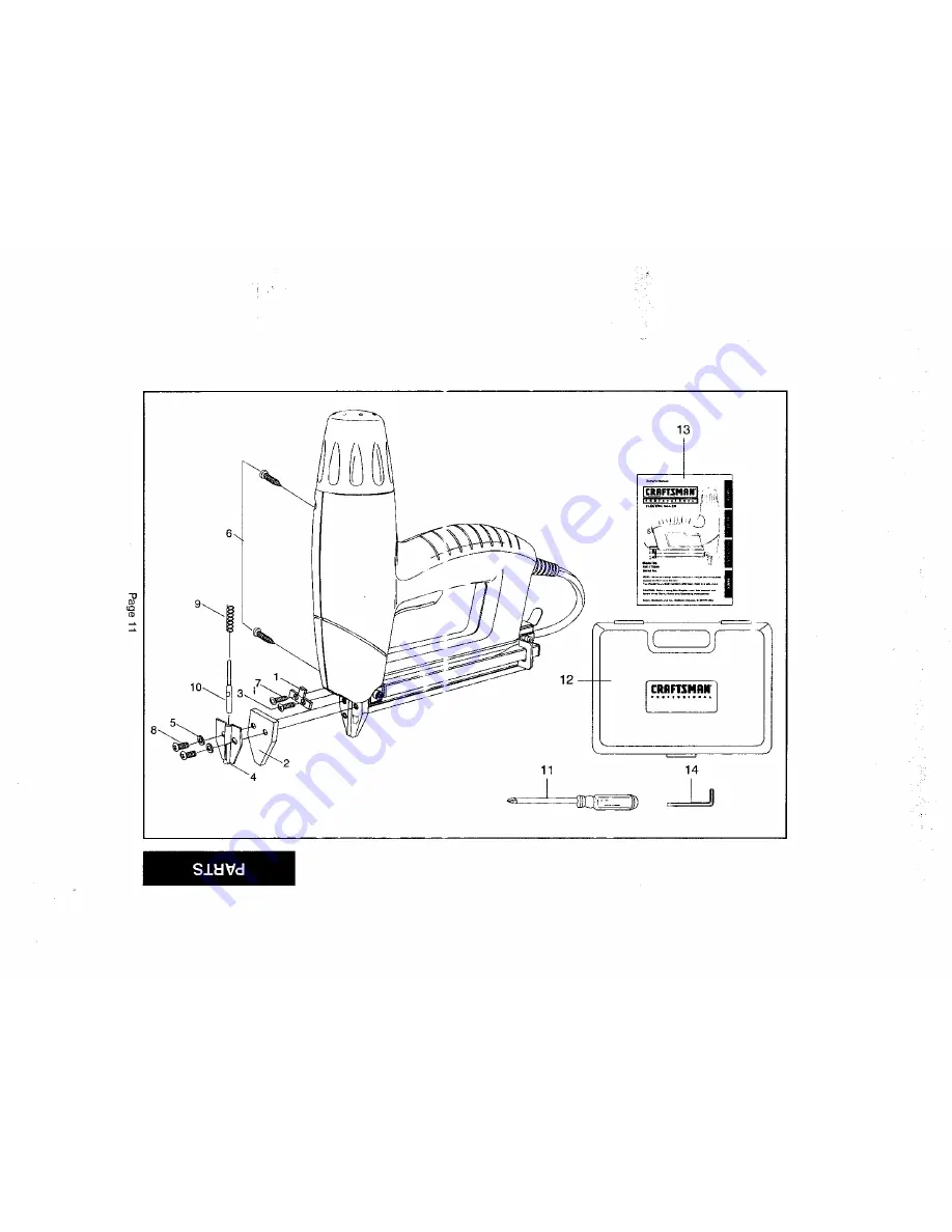 Craftsman 27233 - Professional Electric Brad Nailer Owner'S Manual Download Page 11