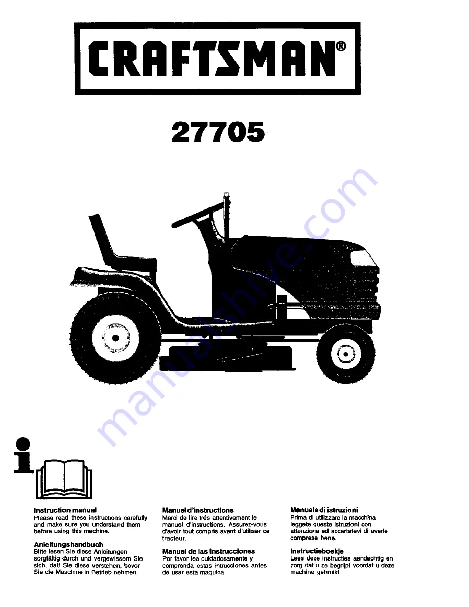 Craftsman 27705 Скачать руководство пользователя страница 1