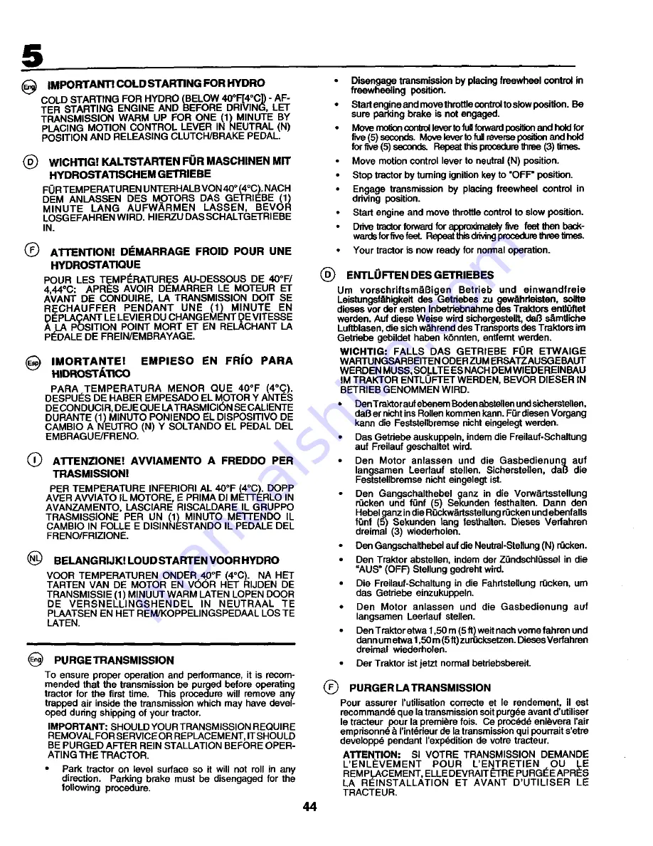 Craftsman 277080 Instruction Manual Download Page 44